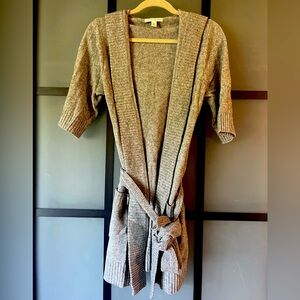 Banana Republic lambs wool tie cardigan